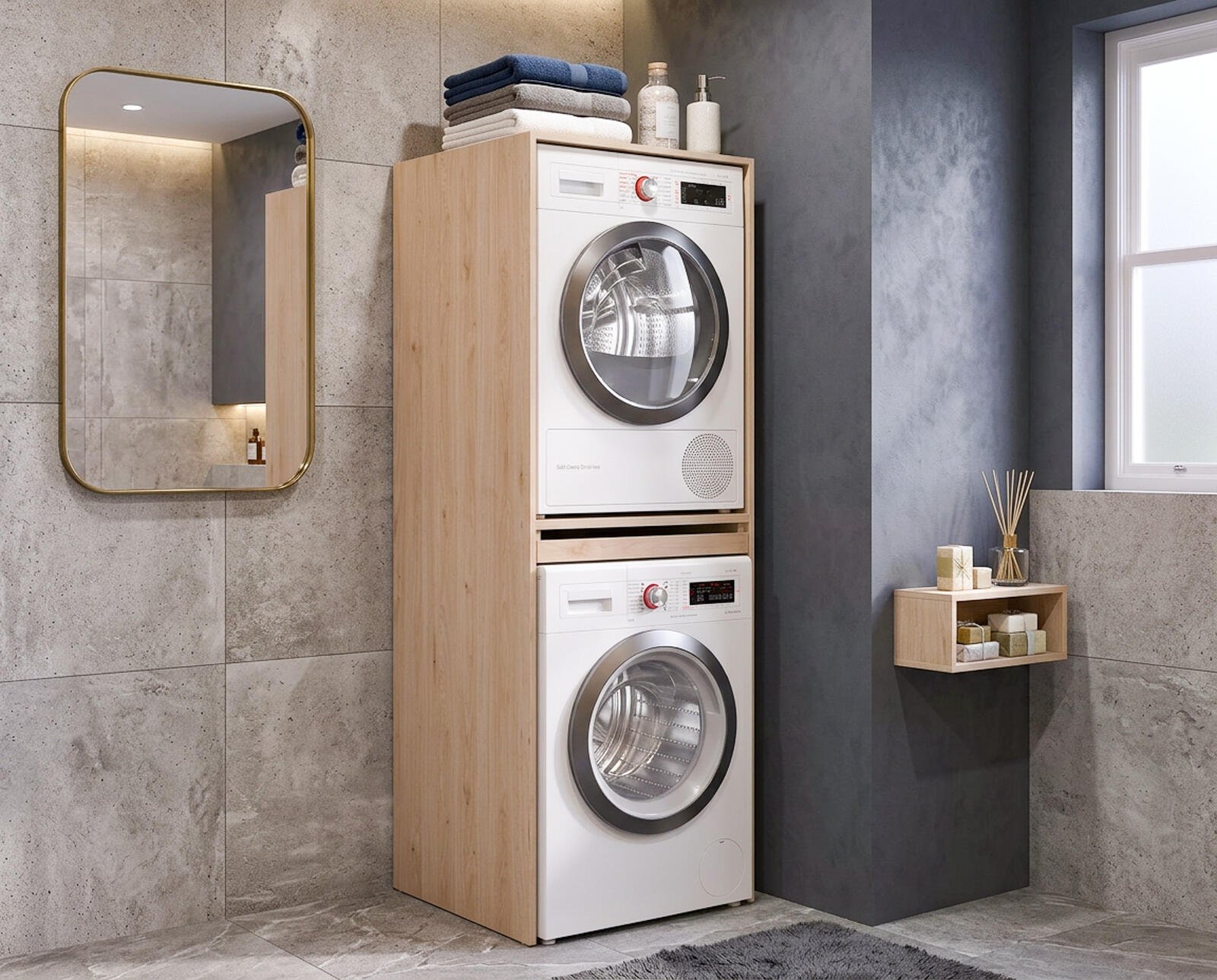 Skříňka na pračku a sušičku Laundry set