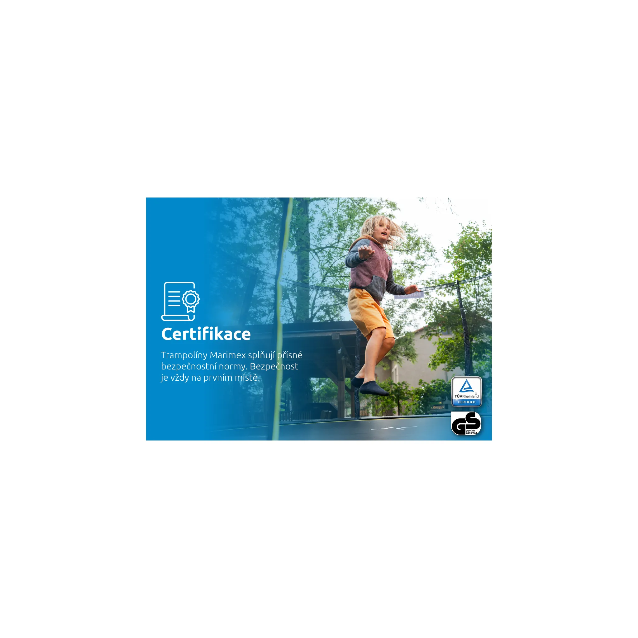Fotografie 10 - Trampolína Marimex Comfort 366 cm + ochranná síť + schůdky