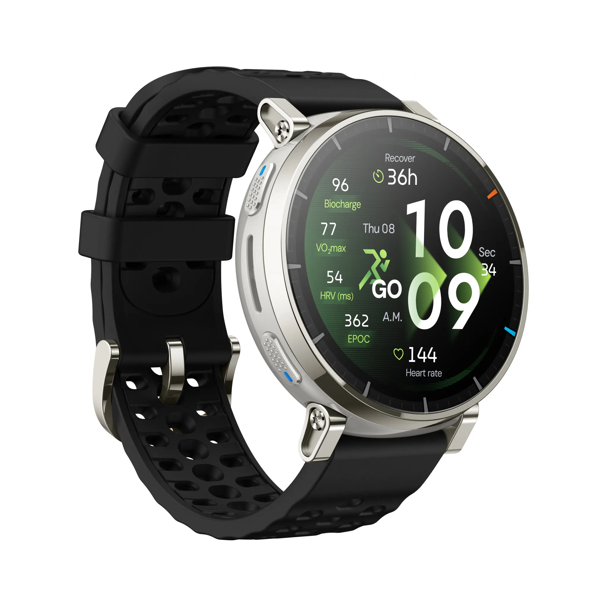 Fotografie 2 - Chytré hodinky Amazfit Active 3 Premium Apex Silver