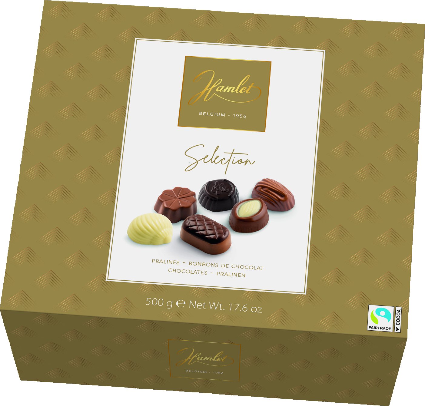 Belgické pralinky Hamlet - Selection zlaté, 500 G