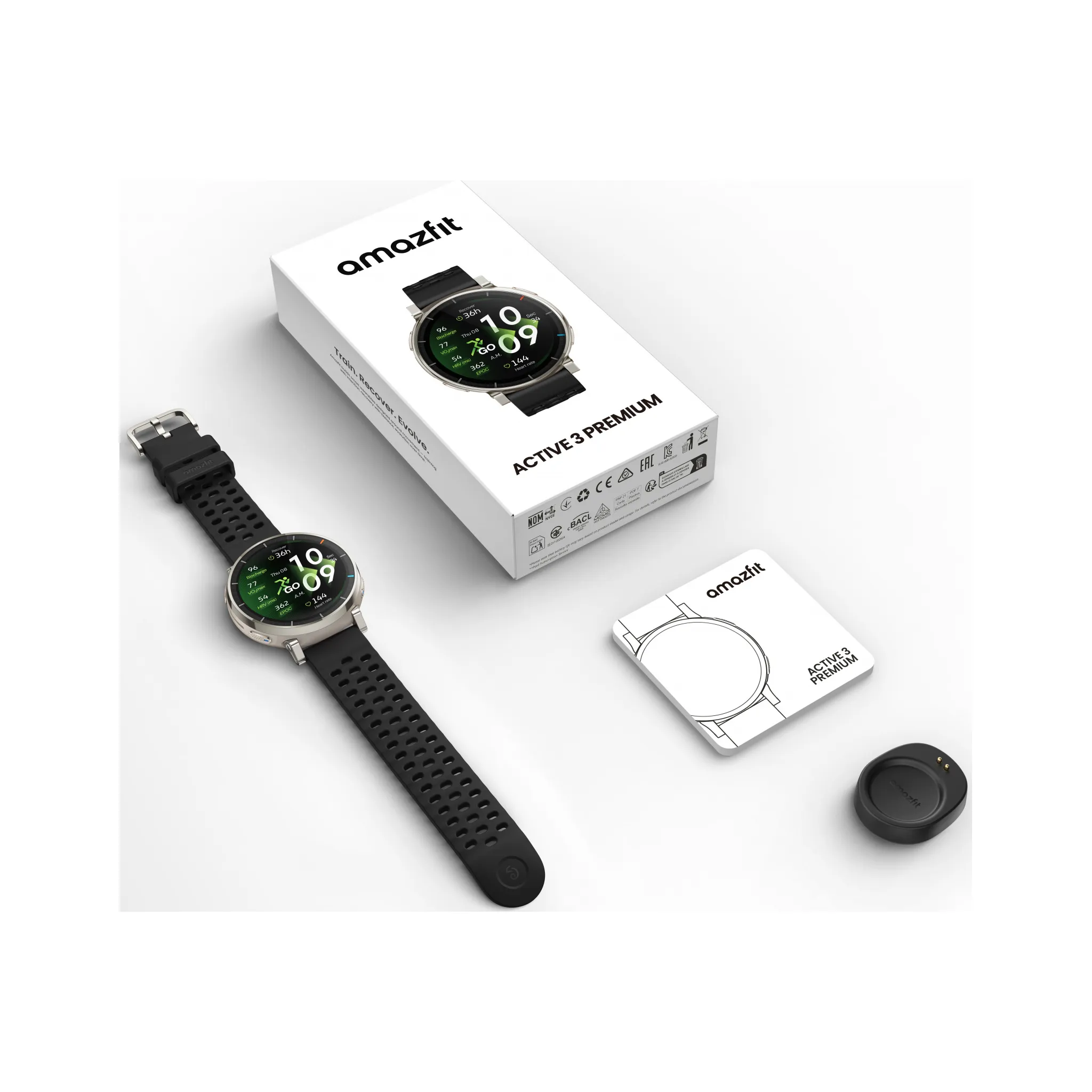 Fotografie 10 - Chytré hodinky Amazfit Active 3 Premium Apex Silver