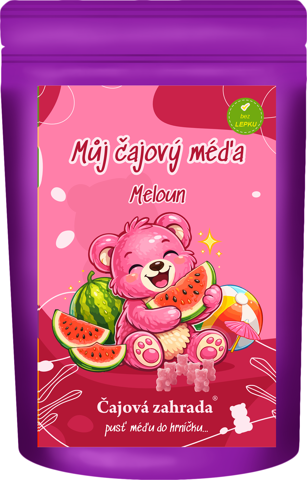 Čajový medvídek Čajová zahrada Můj čajový méďa Meloun