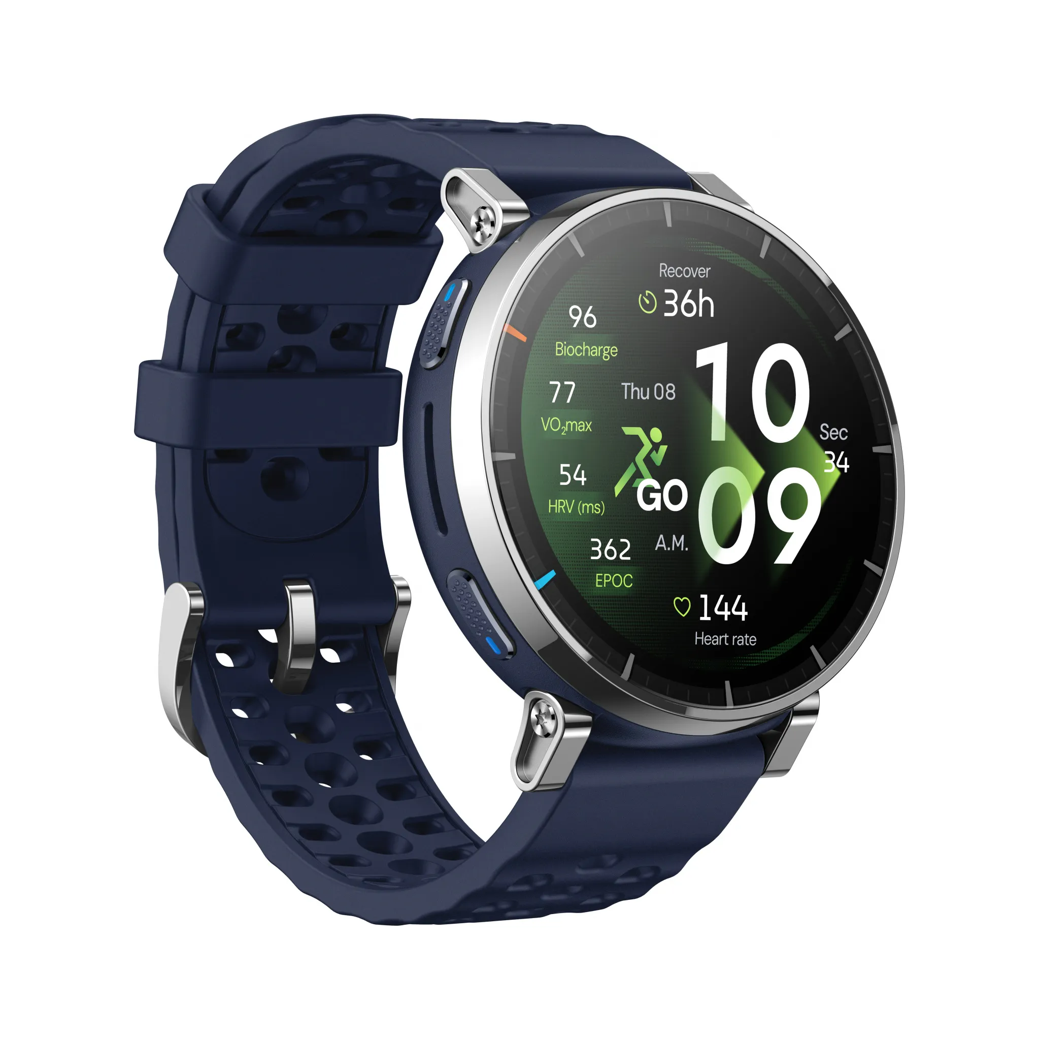 Fotografie 2 - Chytré hodinky Amazfit Active 3 Premium Atlas Blue