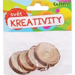 Wiky Dřevěné kolečko 3-4 x 0,5 cm 4 ks