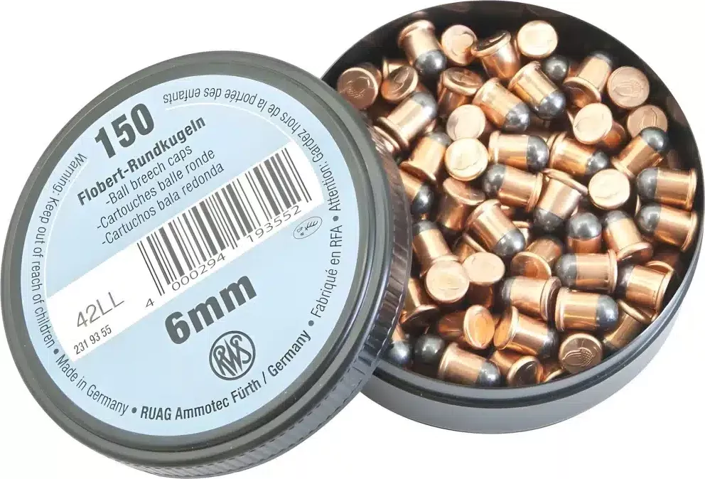 RWS Flobertové náboje RWS cal. 6mm kulička - 150ks