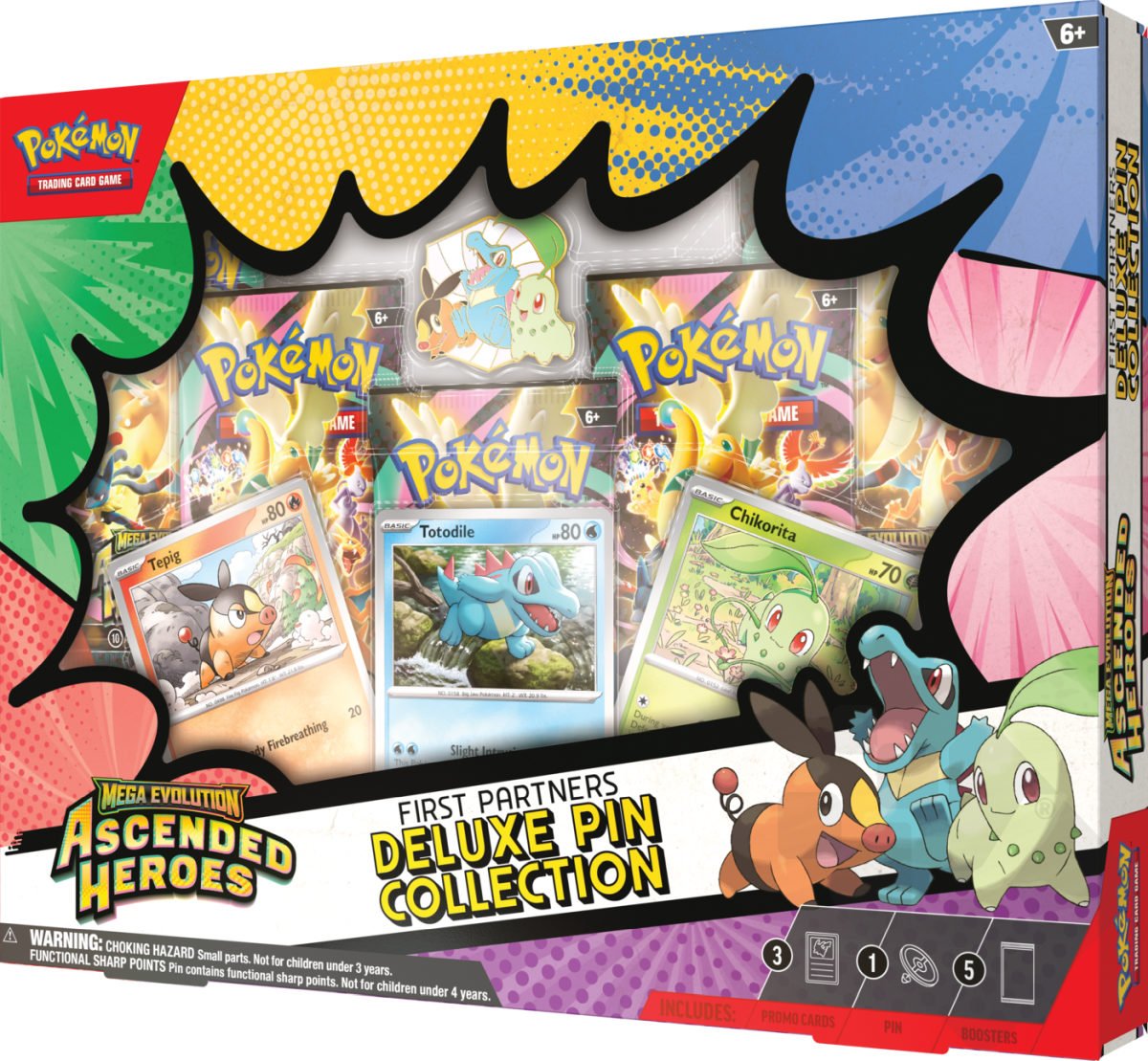 Pokémon Company Pokémon TCG: Ascended Heroes – Deluxe Pin Collection (First Partners)