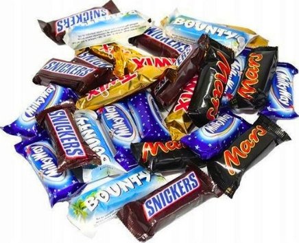 085 - MINIS-Snickers,Mars,Twix, Bounty,Milky way 400g