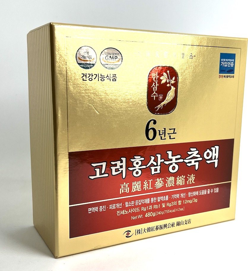 Ženšen - Korejský červený ženšen pravý, účinná látka 4mg/1g, hustý extrakt, 100% ženšenu, 240 g + 240 g (Panax ginseng, C.A.Meyer, radix extract)