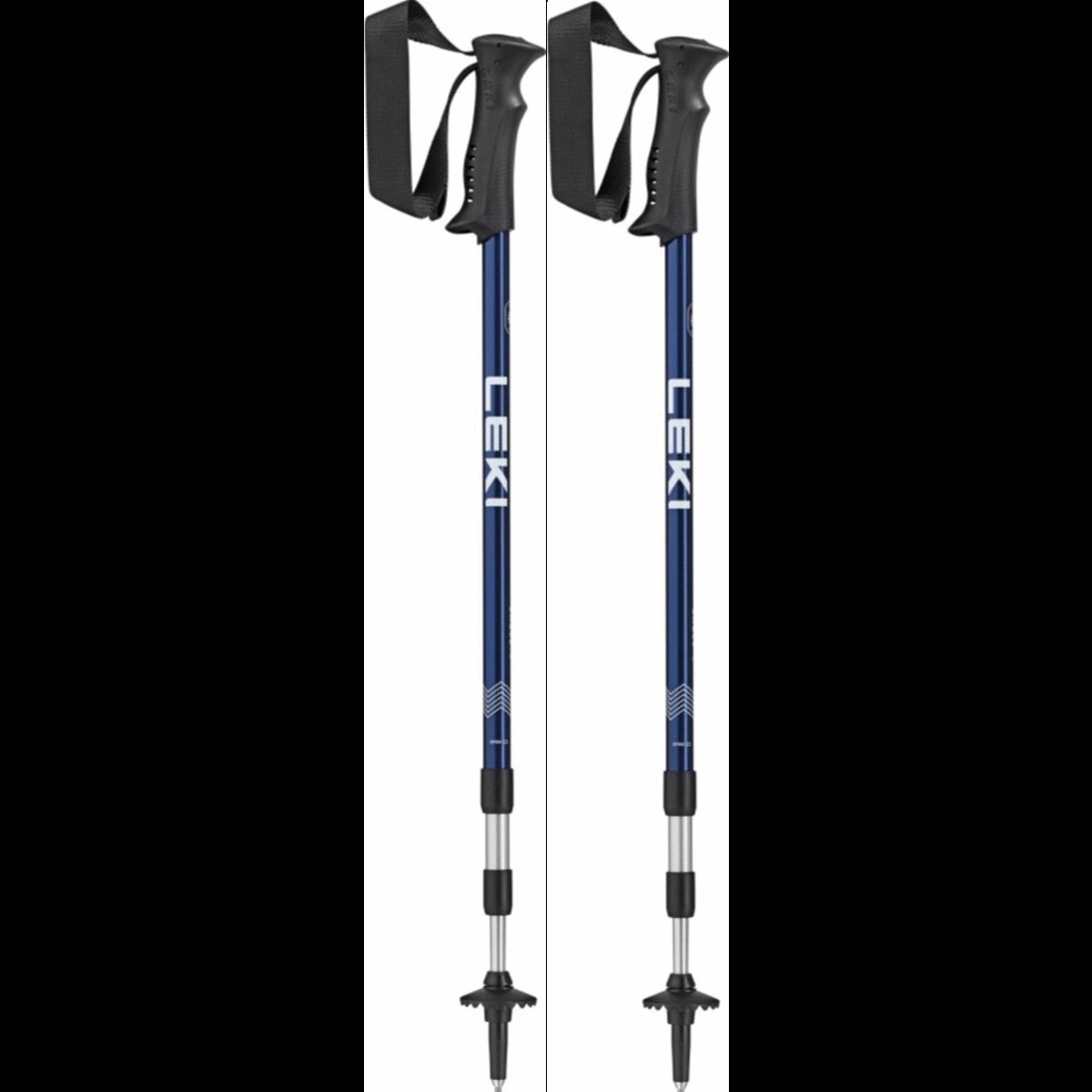 Turistické hole Leki Eagle 110-145cm midnight blue/dark metallic/white