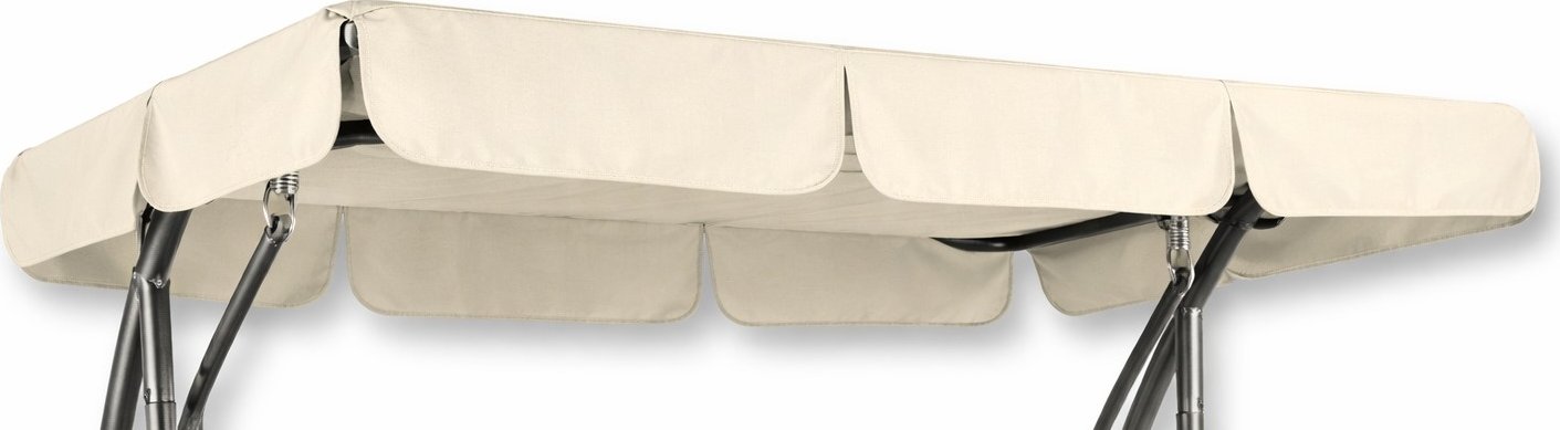Nepromokavá stříška na zahradní houpačku MOUNTFIELD RIO 190x110 cm- smetanová NA12789-80077