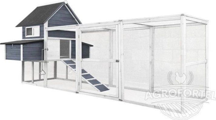 Dřevěný a maxi kurník PALERMO Deluxe, 3100x1500x1500 mm