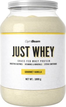 GymBeam Protein Just Whey 1000 g - Gourmet Vanilla + Sleva 3 % pro registrované