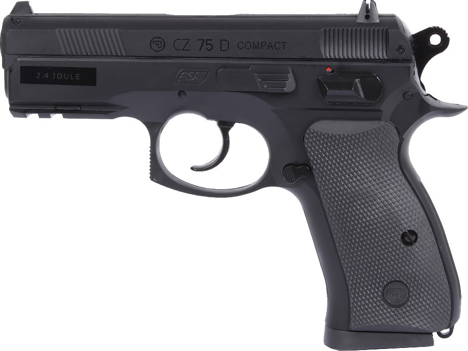 ASG Vzduchová pistole CZ 75D Compact, NonBlowback, CO2, ráže 4,5mm (.177) - černá