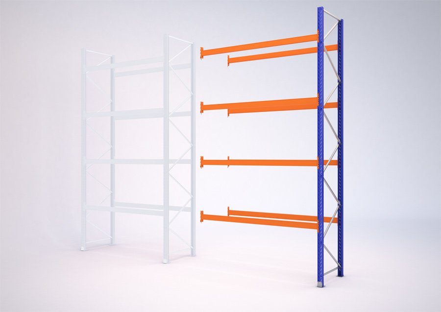 Paletový regál SL20 5256/2700/1000 - přídavné pole