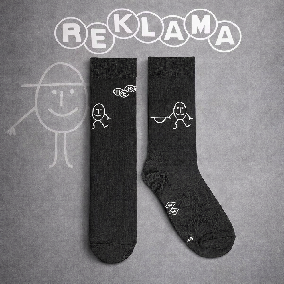 Moumou Retro ponožky - Pan Vajíčko Velikost: 36-41