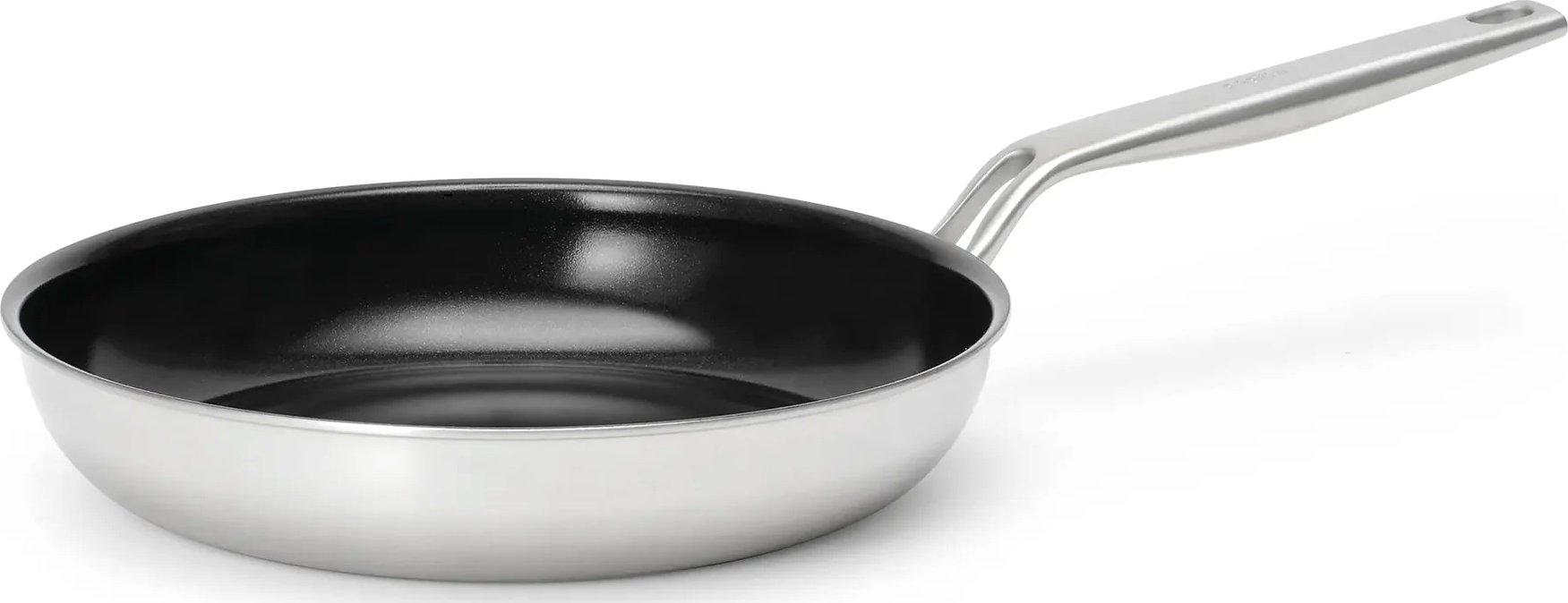 FABINI Pánev Lucca 4.0 Pro, keramický povrch, Ø 26 cm Nepřilnavá nerezová beznýtová pánev z vícevrstvé nerezové oceli s keramickým povrchem bez poklice