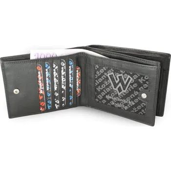 Peněženka Pánská kožená peněženka Arwel 1988­ - černá