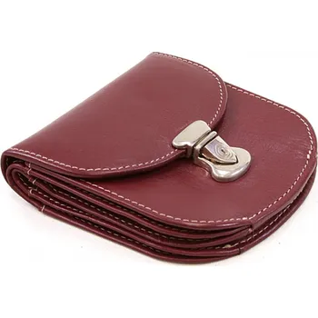 Peněženka Malá dámská kožená peněženka se zámečkem Arwel 1241A - hnědá