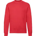 Mikina pánská Fruit of the Loom Classic Set-In Sweat - červená, S