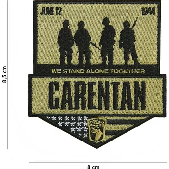 Nášivka textilní Fostex D-Day Carentan - coyote-černá