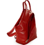 Kožený batoh přes 1 rameno Arwell 1184 - červená