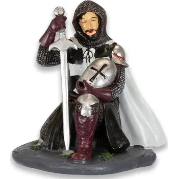 Plastikový model Model klečícího templáře Tole 10 - černý-bílý