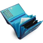 Dámská kožená psaníčková peněženka Arwel 4125­ - modrá