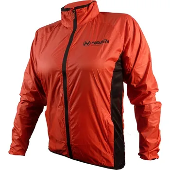 Cyklistická bunda Bunda unisex Haven Featherlite Breath - červená-černá, S