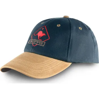 Kšiltovka Australská kšiltovka Scippis Oilskin Cap - navy-béžová