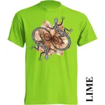 levne-detske-bavlnene-tricko-dekorace-jesterky Barva: Lime - limetková, velikost: 128