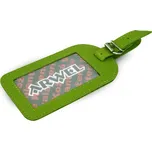 Kožená visačka na zavazadlo Arwel 5405­ - světle zelená