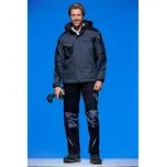 Bunda softshellová James Nicholson Strong - šedá-černá, XS