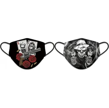 Rouška Albainox Negro oboustranná - černá