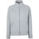 Mikina dámská Fruit of the Loom Lady-Fit Premium Sweat Jacket - šedá, XS