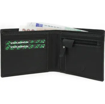 Peněženka Pánská kožená peněženka Arwel 1307­ - černá