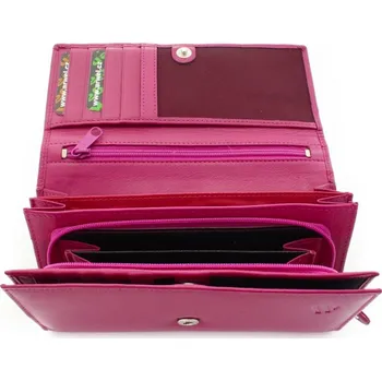 Peněženka Dámská kožená psaníčková peněženka Arwel 2120­ - růžová