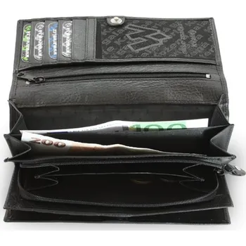 Peněženka Dámská kožená psaníčková peněženka Arwel 2120­ - černá