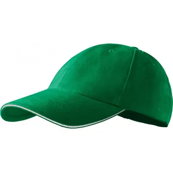 Kšiltovka Čepice unisex Malfini Sandwich 6P - zelená