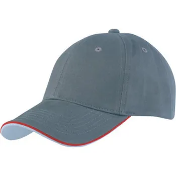 Kšiltovka Kšiltovka CoFEE Piping - šedá-červená