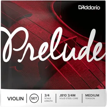 Struna pro hudební nástroj D'Addario J810 3/4M Prelude Struny pro housle (Jako nové)