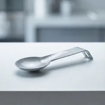 Příbor PLASTIC FORTE stříbrná – podložka pod lžíci 29,5 × 11 × 4,5 cm