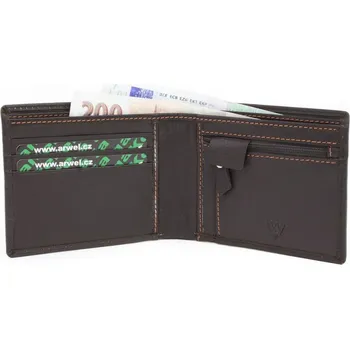 Peněženka Pánská kožená peněženka Arwel 1307­ - tmavě hnědá