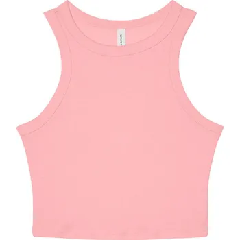 Dámské tričko Tílko dámské Bella+Canvas Micro Rib Racer Tank - světle růžové, S