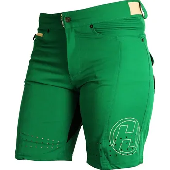 Cyklistické kalhoty Cyklokraťasy dámské Haven Amazon - tmavě zelené-béžové, M