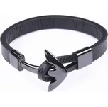 Kožený náramek Gaira Anchor 2 - černý