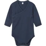 Body dětské Babybugz kimono s dlouhými rukávy - navy, 3-6 měsíců