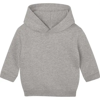 Dámské tričko Mikina dětská Babybugz s kapucí Essential - šedá, 6-12 měsíců