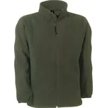 Pánská mikrofleecová bunda B&C WindProtek - olivová, S