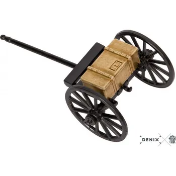 Plastikový model Povoz ke kanonu USA 1857 - šedý-zlatý