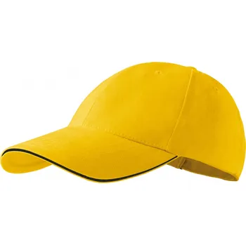 Kšiltovka Čepice unisex Malfini Sandwich 6P - žlutá